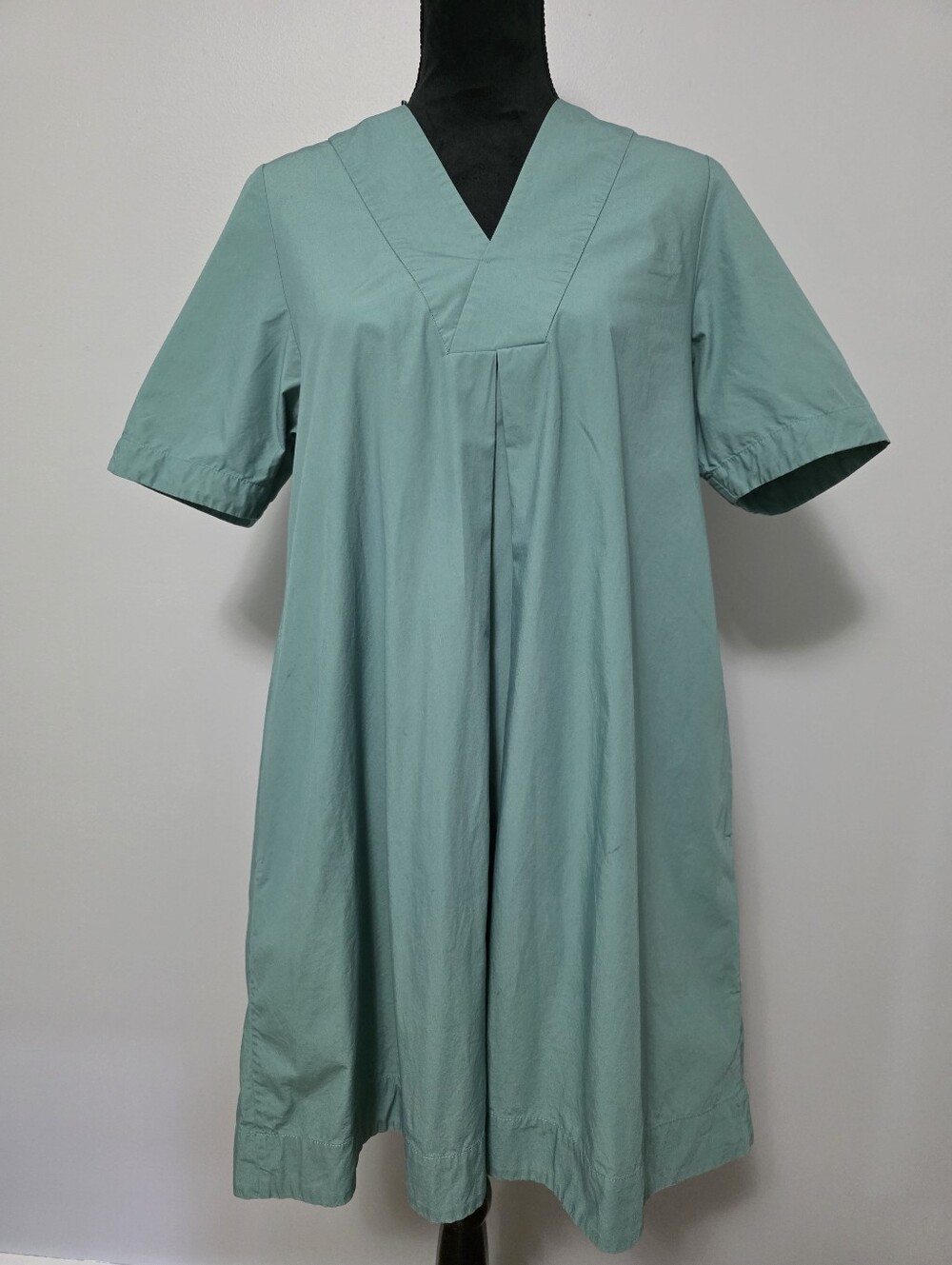 COS 100% Cotton Mint Green A-Line Shift Dress US 6